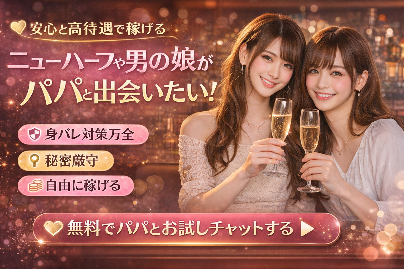 ニューハーフや男の娘が今すぐ稼ぐために出会いたいからパパ活できるサイトの紹介